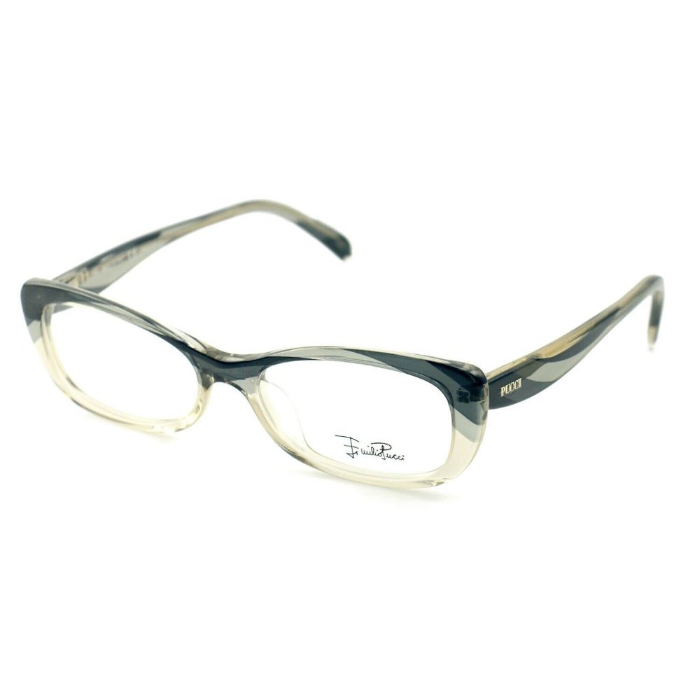 Emilio Pucci Cat Eye Women Graphite Acetate Frame - Picture 1 of 6